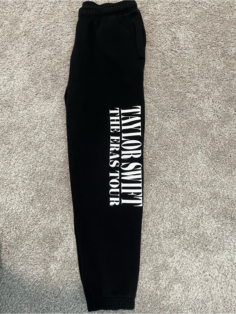 Authentic Taylor Swift The Eras Tour Black Sweatpants Joggers Size Small